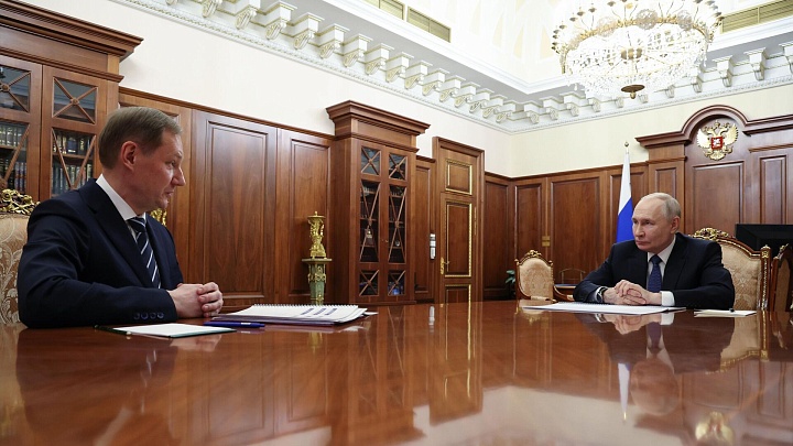 Путин принял главу Федерального казначейства Артюхина